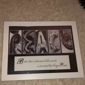 Black & White Peace Sign